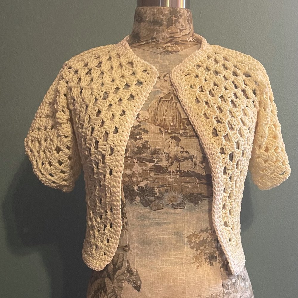 COPY - Ivory crochet jacket